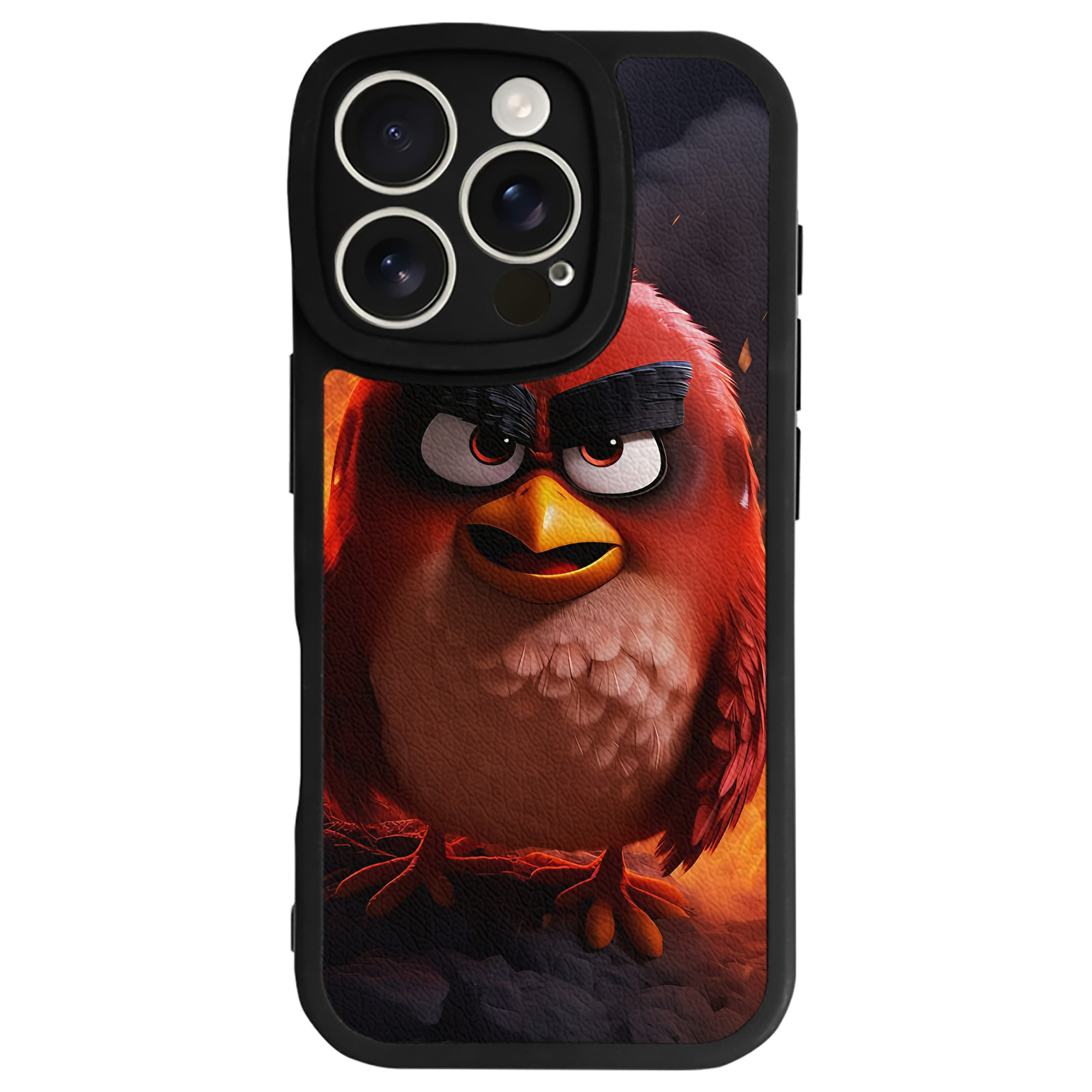 （画像用） Angry Birds アングリーバード 【iPhone 16シリーズ対応】シリコンスマホケース（レザー調） 材質：シリコン